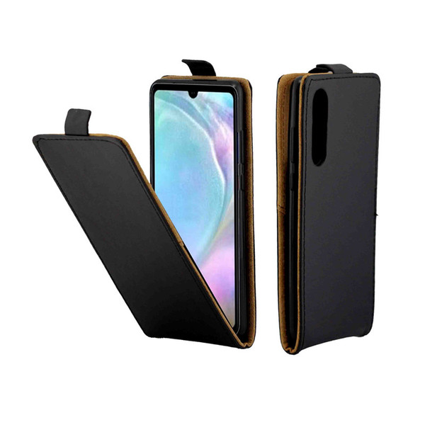 Business Leather Case Coque For Huawei P30 Cases Vertical Flip Cover With Card Slot Mobile Phone Bags