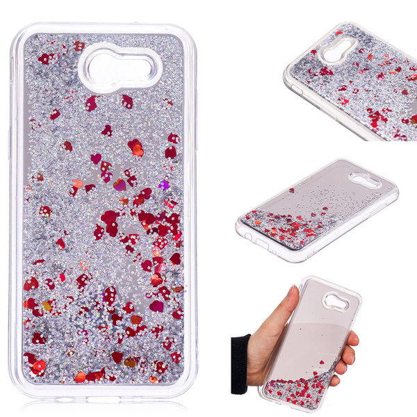 Cover For Samsung Galaxy J3 Prime Case Quicksand Glitter Powder Mirror Hard Case For Samsung Galaxy Grand J320 J3 2017