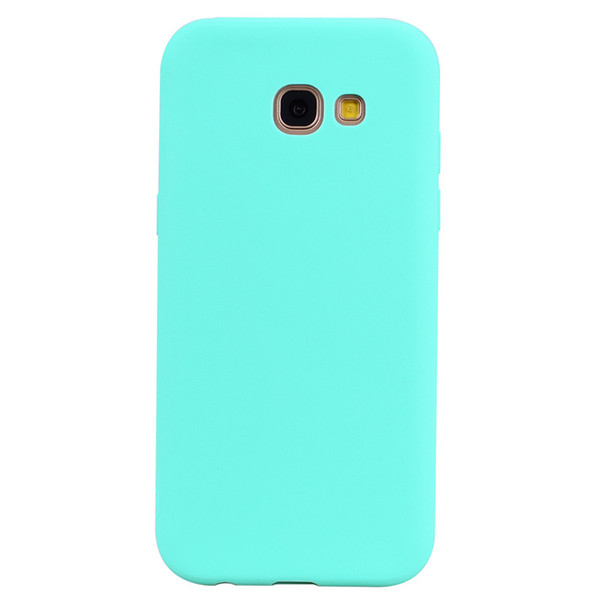 For Samsung Galaxy A720 A7 2017 Case Back Cover Soft TPU Candy color series Ultrathin Designer Mobie Phone Case Capinha