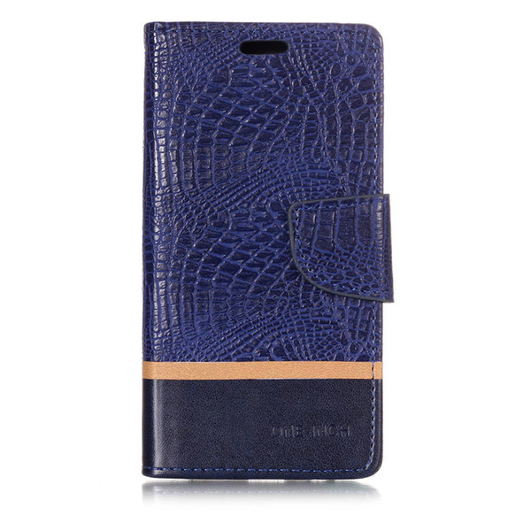 Splice Color wallet Case For Samsung Galaxy A7 2018 Filp Cover Crocodile pattern PU Leather Mobile Phone Bags Latest fashion