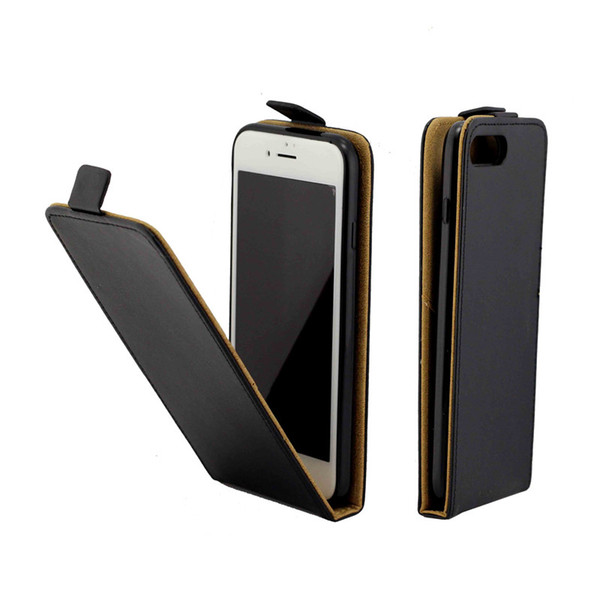 Business Leather Case For Coque iPhone 7 Plus Vertical Flip Cover Card Slot Cases For iPhone 8 Plus Phone Bags