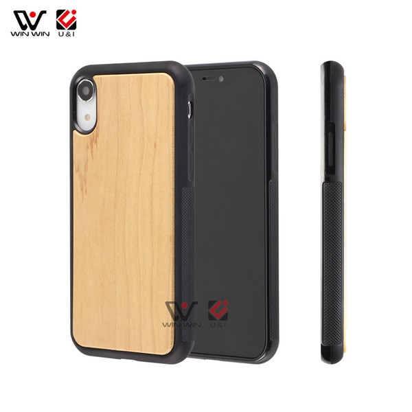 Luxury Engraving Logo Real Wood Phone Case For iPhone 6 7 8 Plus X XR XS Max