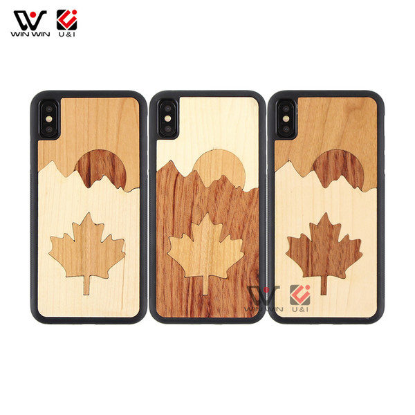 New Designs Malpe Sun Custom Wood Mobile Phone Case For iPhone 6 7 8 Plus X XR XS Max