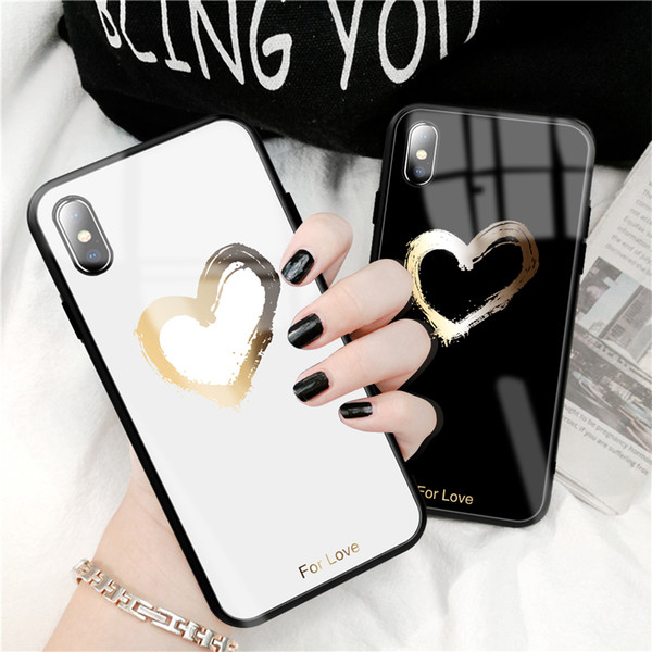 2019 Hot Sales Wholesale Tempered Glass Cell Phone Case For iPhone 6 7 8 11 Plus X XR XS Max Free Shipping