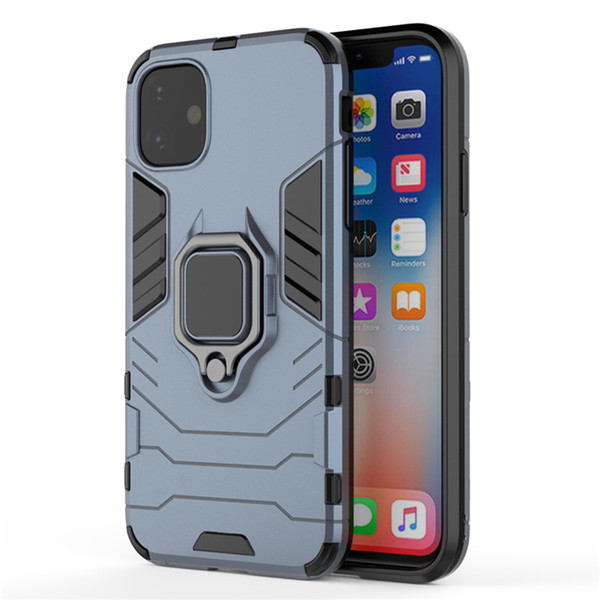 Mech TPU PC Double Protect Metal Phone Case For Huawei Mate 20 30 For iPhone 11 Pro Max For Samsung S10 Note 10