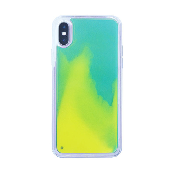 Luminous Neon Quicksand Liquid Phone Cases For iPhone 6 7 8 X XR XS 11 Pro Max