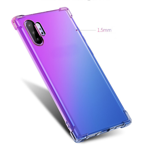 2019 New Design Double Gradient Color Silicon Phone Case For Samsung Galaxy S7 S8 S9 S10 Plus Note 8 9 10