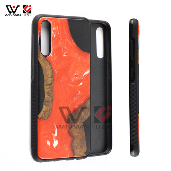 2020 New Design Mobile Cover Resin Wood Phone Case For iPhone X XR XS Max 11