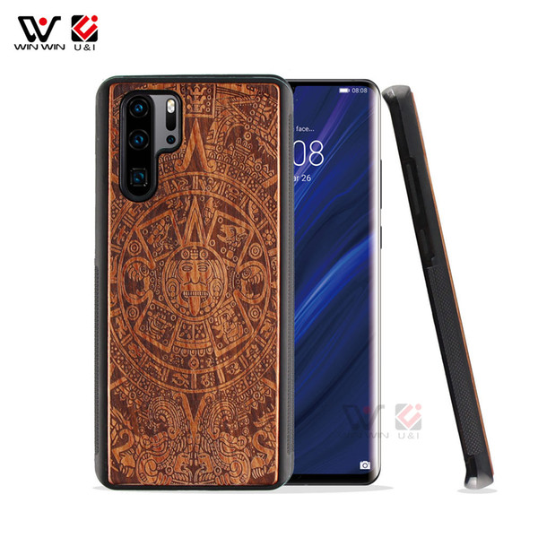 2020 New Designs Engraving Logo Wooden Phone Cases For Huawei P20 P30 Mate 20 30 Pro