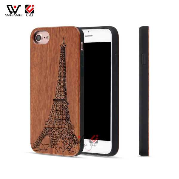 Laser Rosewood Cell Phone Case For iPhone 6 7 8 11 Plus X XR XS Pro Max