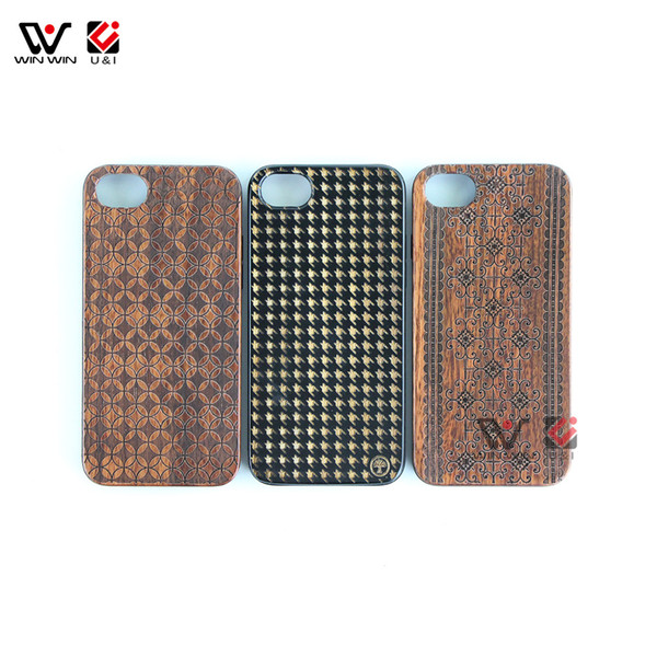 Mobile Phone Accessories Laser Design Wood Back Cover Case For iPhone 6 7 8 11 Plus X XR XS Pro Max