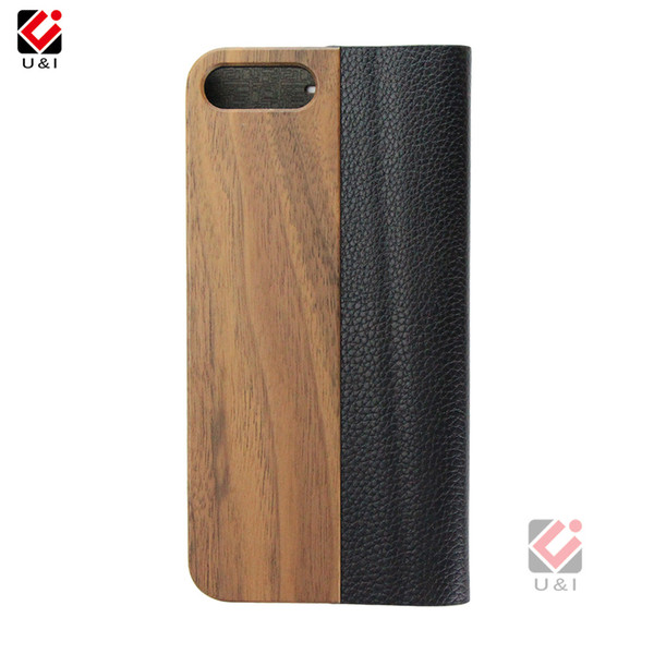 Original Walnut Wood Leather Flip Mobile Phone Case Cover For iPhone 6 7 8 Plus X XR iPhone 11 Pro Max