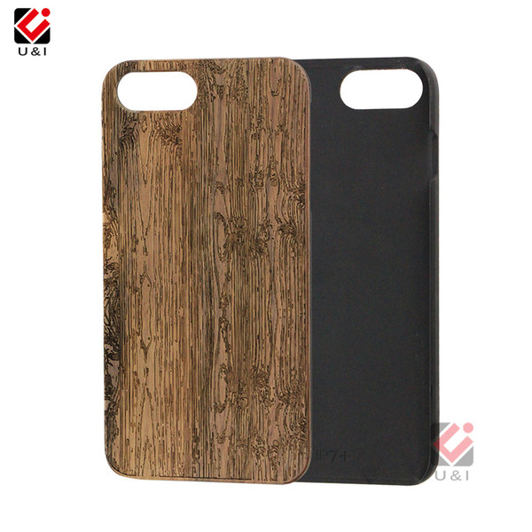 Black Walnut Natural Texture Hard PC Custom Wooden Cell Phone Case For iPhone 6 7 8 X 6Plus 7Plus XS Max