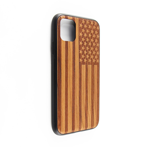 Top Selling Engraving Wood Phone Case High Quality Natural Wood Phone Shell For iPhone 11 Pro Max