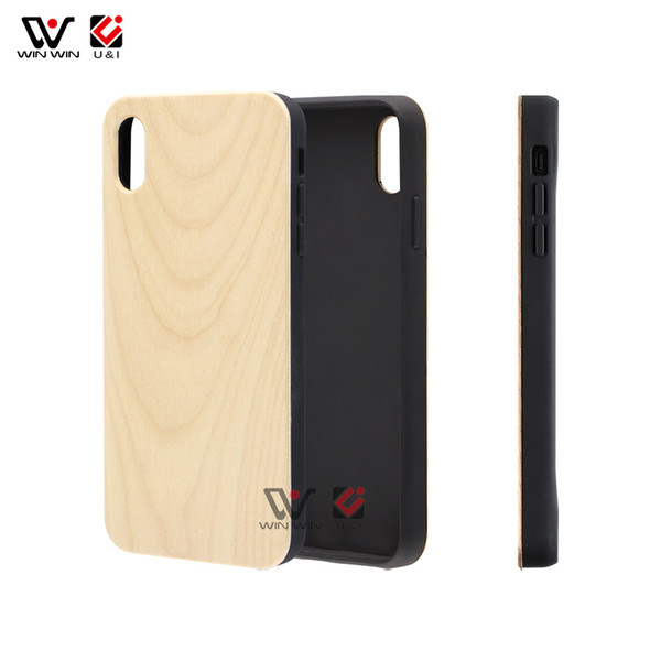 Wholesale Cheap Price High Quality Protection Blank Wood Phone Case For iPhone 6 7 8 Plus X XR XS Max