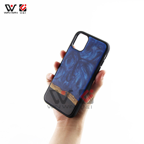 2019 Best Selling Designer Resin Wood Phone Cases For iPhone 11 Pro For Samsung S10 For Huawei Mate 30 Pro