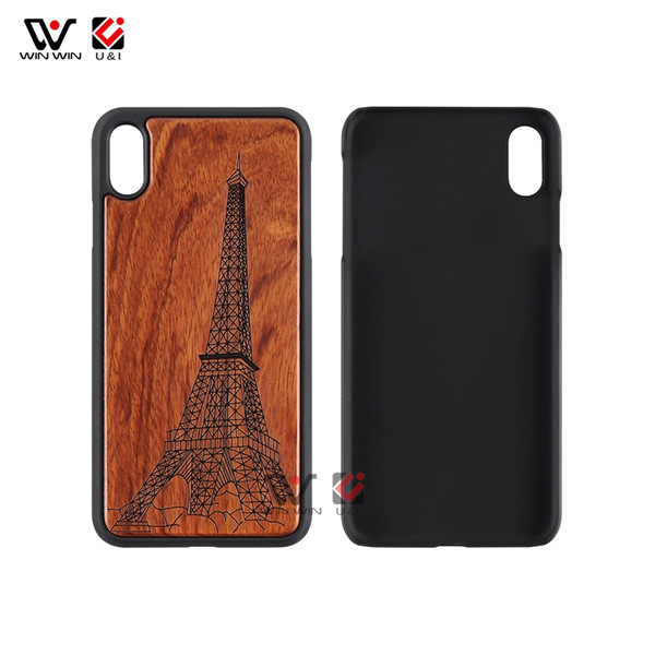 Amazon Top Seller 2019 Real Wood Case Full TPU Protection Cell Phone Cover Custom Logo ShockProof For iPhone