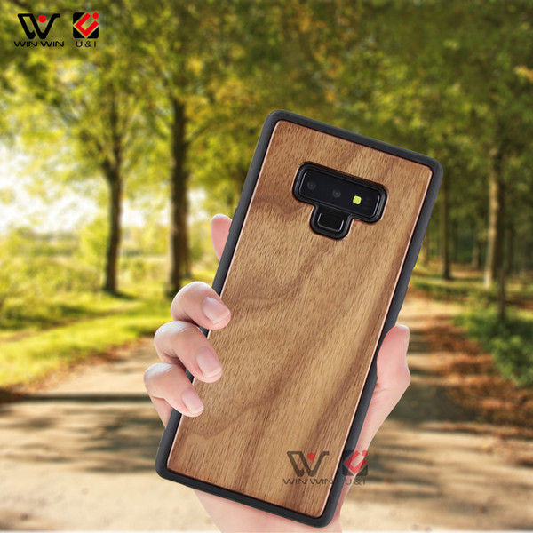 2019 Hot Sale Custom Logo Blank Wood TPU Natural Wooden Cell Phone Case For Samsung S7 S8 S9 NOTE 8 9