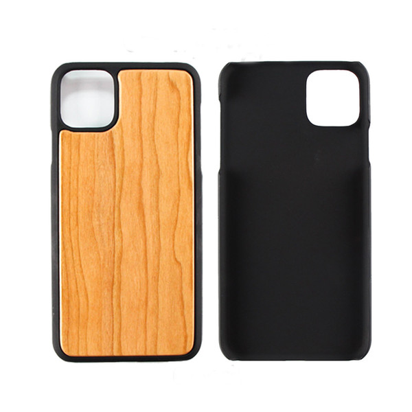 Blank Wood PC Frame Wooden Cell Phone Cover Case For iPhone 6 7 8 X 11 Pro Max