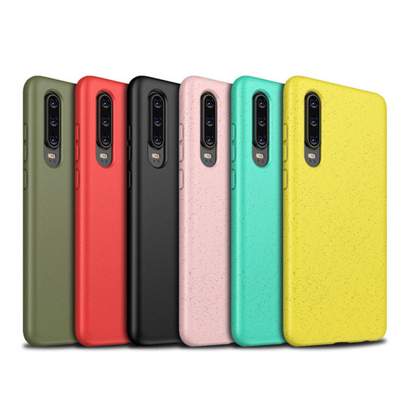 2019 New Arrivals Eco Friendly Biodegradable Wheat Straw Phone Case For Huawei P30 Pro Lite Mate 30