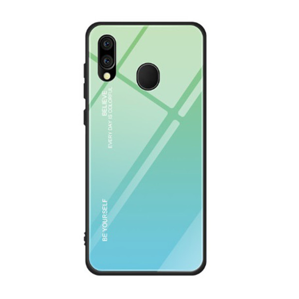 2019 New Product Custom Gradient Tempered Glass Phone Case For Realme 3 3i Pro X Free Sample