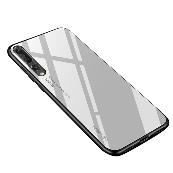 Shockproof TPU Protection Colorful Glass Cell Phone Case For iPhone Samsung Huawei Xiaomi Realme Oppo Vivo Oneplus