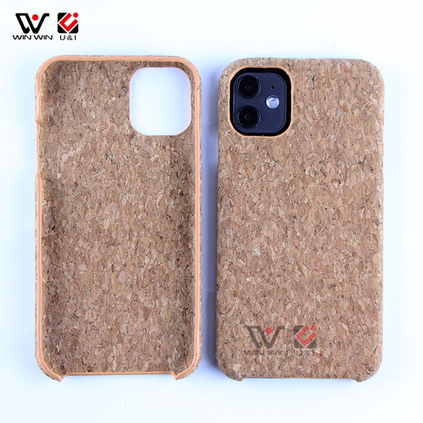 Eco Friendly Phone Back Cover For iPhone 6 7 8 Real Blank Cork Wood Phone Cases For iPhone 11 Pro Max