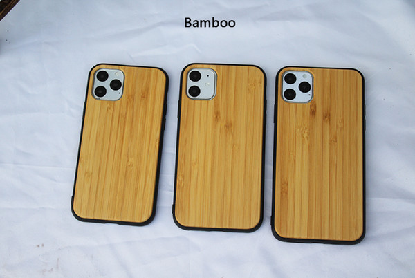 For iphone 11 pro max Real Wood Case iphone accessories Wooden Bamboo Mobile Phone Shell 11 pro max xs xr 7 8 plus Factory Wholesale