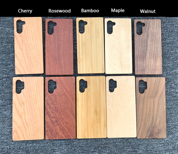 For Samsung Galaxy Note 10 plus/S10/S9/s10e Fashional Wood Case Natural Friendly Wooden Phone Cover Durable For Iphone 11 pro XS MAX