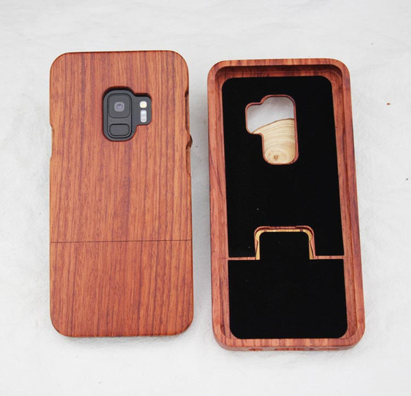 Elegant Solid Wood Case For Samsung Galaxy S9 S9 Plus Mobile Wooden Cell phone Cover Cases For Samsung Galaxy S9 S9plus