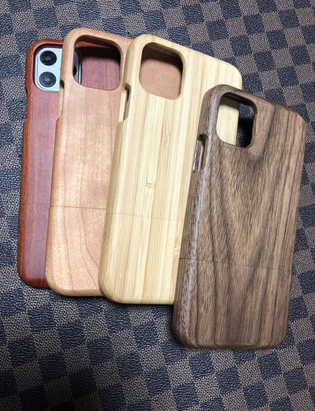 For Iphone 11/11pro/11 pro max Whole Wood Cases Two Parts High Quality CellPhone Protector Wood Cover For iphone X XR 7 8 Plus