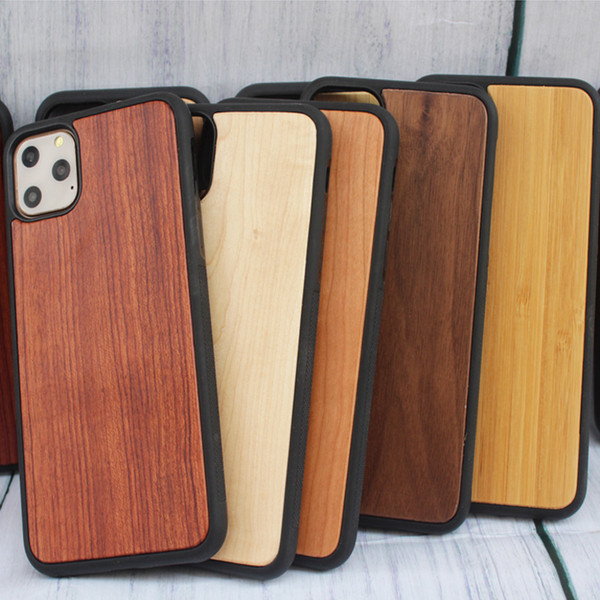 Newest Type Wood Case For Iphone xi 11 5.8 6.1 6.5 inch Mobile Phone Wooden Cover For Iphone 7 plus 8 6 6s 5s X High Quality