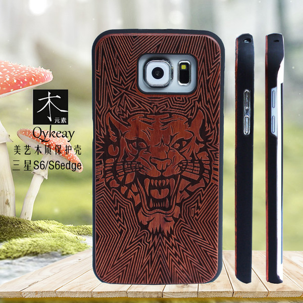 Fashion Design Eco-friendly Wood Case For Samsung Galaxy S6 S6edge S5 S7 S7 edge Wooden Phone Cover For Iphone 6 6s 7 plus