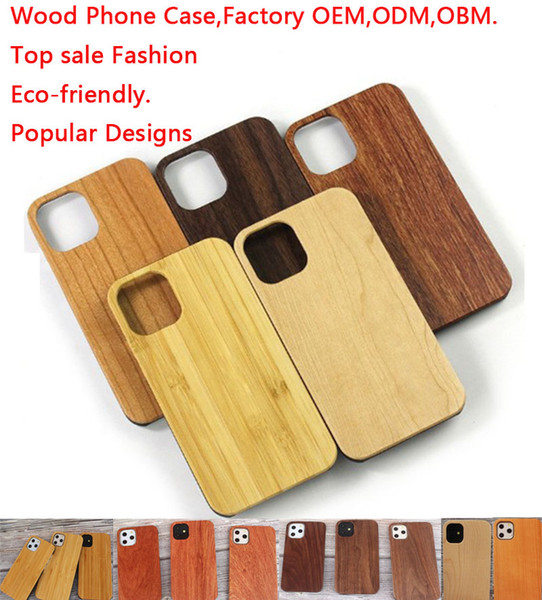 Designer Customized Carving Wood Case For Iphone 11 xs XR 11 pro 7 Plus Hot Sale Real Wooden Phone Cover For Samsung Note 10 s10 5g Note 9