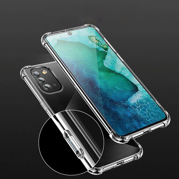 Case For Samsung S20 Ultra S8 S9 S10e S10lite S10 Plus Soft TPU Anti-knock Phone Cases 1.5mm Thicken Silicone Phone Cover