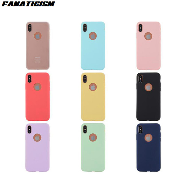 Jelly Candy Color Matte Soft Silicone Case For iphone 11 Pro XR XS Max 5s 6 7 8 Plus Shockproof TPU Phone Cover