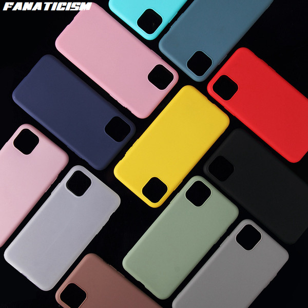 Candy Color Case For iPhone 11 PRO XS Max XR Silicone Cover For iPhone 6S 7 8 Plus 5S SE Soft TPU Case