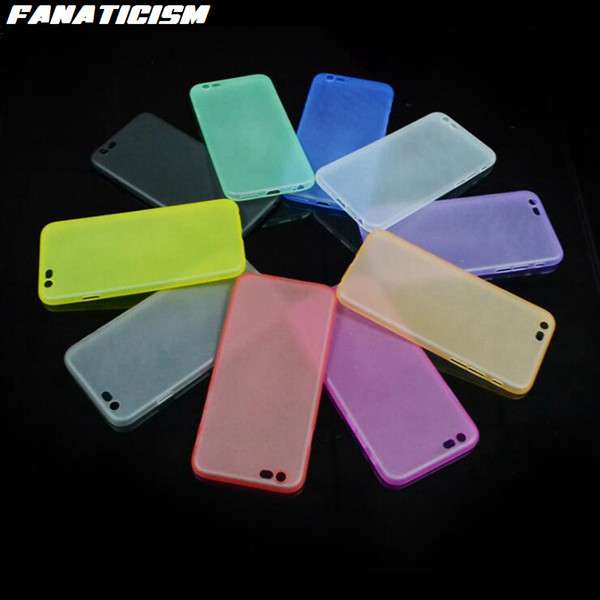 Fanaticism Ultra-Thin 0.5mm Matte Case For iphone XR X XS Max SE 5 6 7 8 Plus 10 Colors PP Frosted Cover