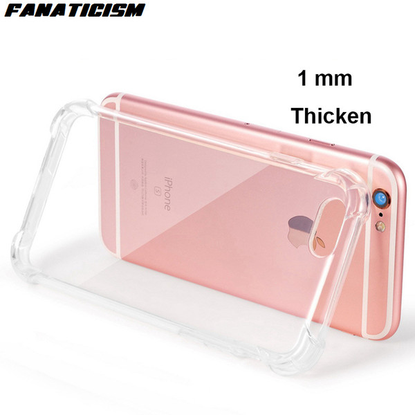 Air-bag 1mm Soft TPU Clear Phone Cases For iphone 11 Pro XR X XS Max SE 6 7 8 Plus Shockproof Silicone Cover