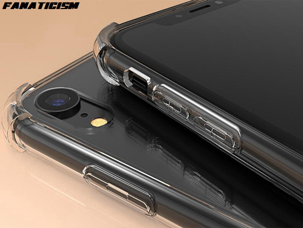 Drop Resistance Transparent Hybrid TPU Silicone Bumper Hard PC Phone Case For iPhone 11 Pro 11pro Xs Max XR 6 7 8 plus