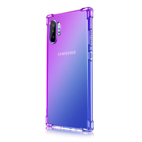 Fashion Gradient Colors Shockproof Silicone Phone Cover Case For Samsung S10 5G S9 S8 Plus Note 9 10+ M10 M20 M30 M40