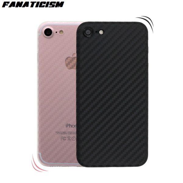 Fanaticism Carbon Fiber PP Plastic Cover For iPhone X XS Max XR SE 5 6 7 8 Plus Synthetic Fiber Sfot PP Case