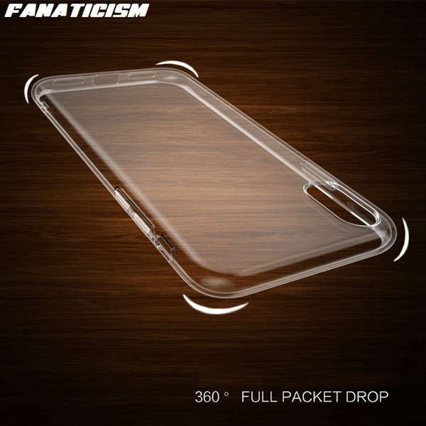 Fanaticism 1.5mm Thicken Soft TPU Silicone Clear Case For iphone X XS XR Xs Max 5s SE 6s 7 8 Plus Cover