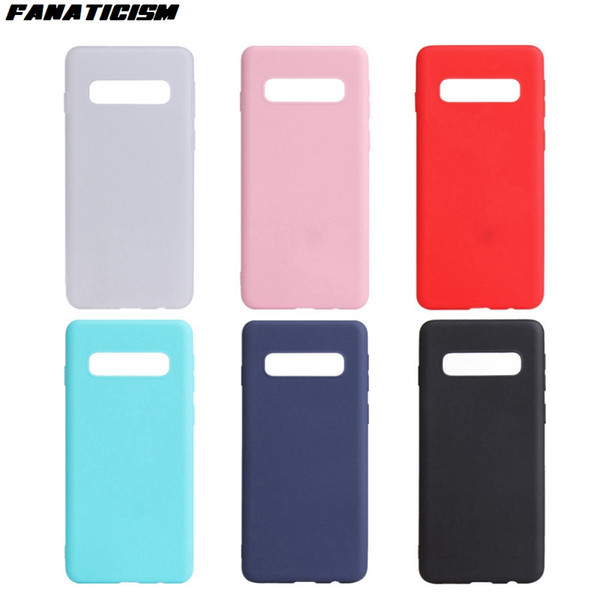 Candy Color Phone Cases For Samsung Galaxy S20 Ultra S10 S9 S8 Plus S6 S7 Edge Soft Matte TPU Silicone Cover Coque Funda