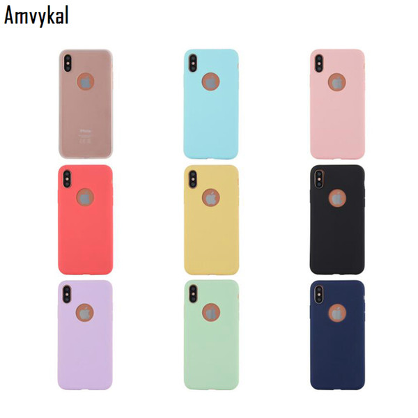 Jelly Candy Color Soft TPU Silicone Phone Cases For iphone 11 Pro XR XS Max 6s 7 8 Plus Matte Protective Back Cover