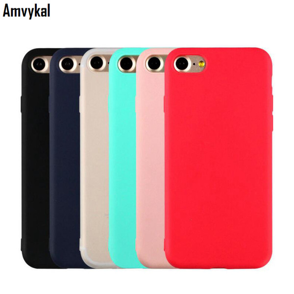 Soft Silicone Matte Case For iphone 11 Pro XR X XS Max 8 7 6S Plus 5 SE Candy Color Soft TPU Cover