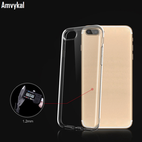 Glossy 1.2mm Soft TPU Silicone Clear Case For iphone 11 Pro XR X XS Max 6 7 8 Plus Transparent Back Cover