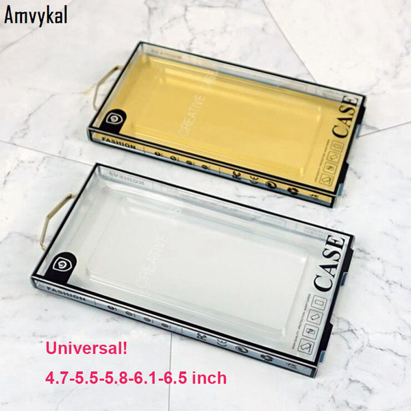 Amvykal Fashion PVC Package Plastic Retail Packaging Box For iPhone XR XS Max 6s 7 8 Samusng S10e S10 S9 S8 Plus Case