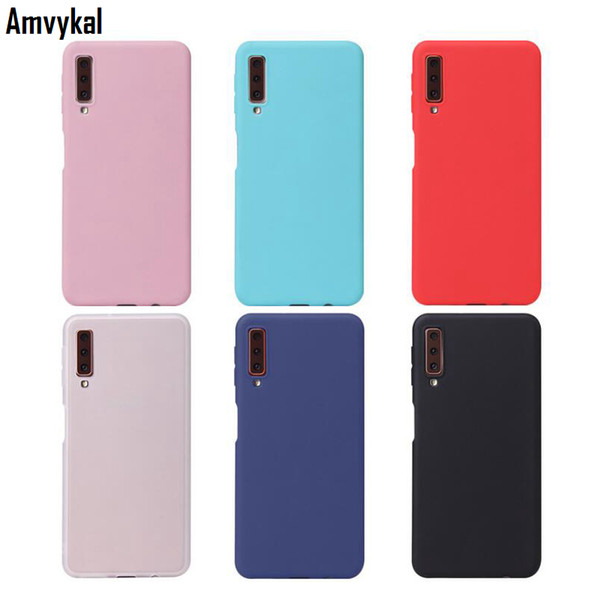 Silicone Cover For Samsung A3 A5 A7 A6 A8 Plus A9s Cases 5G A90 A20e A80 A70 A10s A60 Soft Matte Candy Case