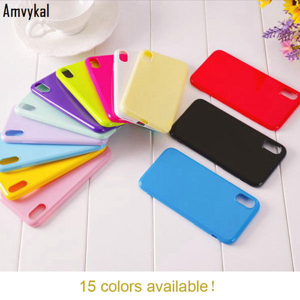 Candy Color Glossy Soft Silicone Case For iphone 11 Pro XR XS Max SE 6 7 8 Plus Shockproof TPU Jelly Phone Cover